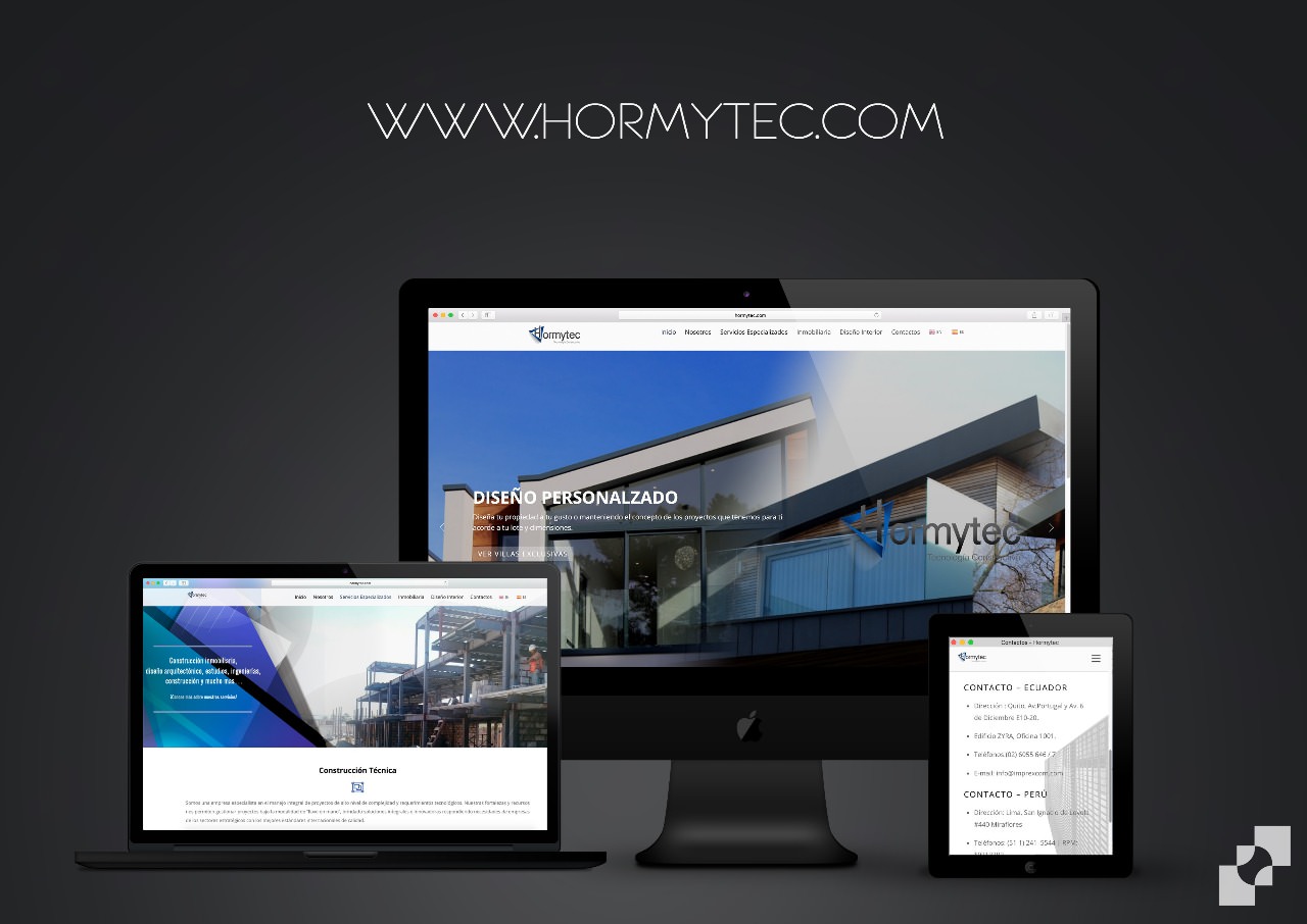 Hormytec, empresa especializada en tecnología constructiva y telecomunicaciones.